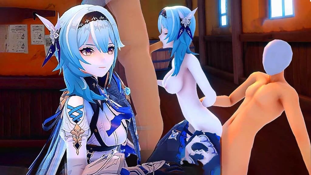 【3D】原神AKT-尤拉酒馆喝酒被路人下药