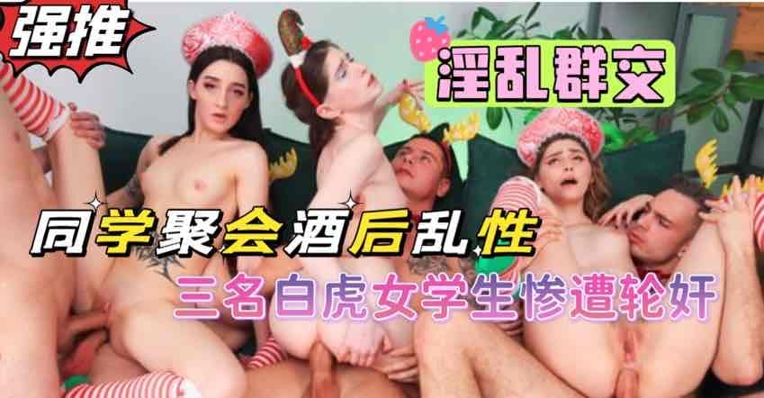 高中同学聚会酒后乱性，三名粉嫩少女惨遭轮奸【欧美狂野大片】